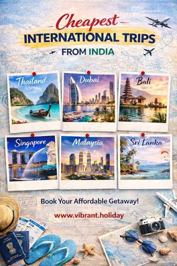 Affordable International Tour Packages from India